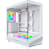 Montech SKY 3 , Tower-Gehäuse weiß, Panorama-Glasfront