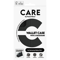 PanzerGlass Wallet Case mit Kickstand, Handyhülle schwarz, Samsung Galaxy S25+