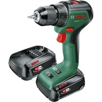 Bosch Heimwerken & Garten Akku-Bohrschrauber UniversalDrill 18V-60 grün/schwarz, 2x Li-Ionen Akku 2,0Ah, Koffer, POWER FOR ALL ALLIANCE
