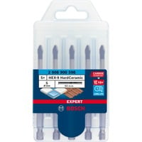 Bosch Professional EXPERT HEX-9 HardCeramic Dachziegel-Bohrer, Ø 5mm 5 Stück, Länge 90mm