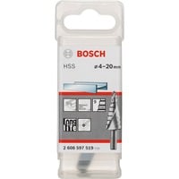 Bosch Professional HSS-Stufenbohrer, Ø 4mm - Ø 20mm 9 Stufen, mit Spiralnut
