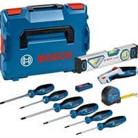 Bosch Professional Schraubendreher- und Handwerkzeug-Set, 19-teilig, Zangen-Set blau, L-BOXX 102