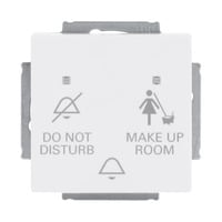 Busch-Jaeger Klingeltaster mit Druckknopf und Leuchtdiode weiß, Retail