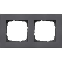 4010337021285 - GIRA 0212235 Abdeckrahmen 2fach flach E2 Anthrazit