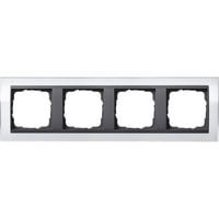 Gira Abdeckrahmen vierfach mit Zwischenrahmen weiß, Retail