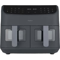 Medion Life P20 Doppel Heißluftfritteuse XXL MD11760 grau, 2.600 Watt, 2 Körbe je 4,35 Liter