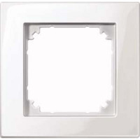 Merten M-PLAN Rahmen 1-fach polarweiß glänzend Thermoplast Abdeckrahmen 515119 weiß (glänzend), Retail