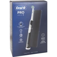 Oral-B Oral-B Pro 1 Cross Action , Elektrische Zahnbürste schwarz, mit Reiseetui