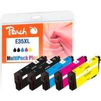 7640173439233 - E35 XL 5 Druckerpatronen XL (2*bk c m y) ersetzt Epson No 35XL T3591*2 T3592 T3593 T3594 für zB Epson WorkForce Pro WF -4720 DWF (wiederaufbereitet) 7640173439233 - E35 XL 5 Druckerpatronen XL (2*bk c m y) ersetzt Epson No 35XL T3591*2 T3592 T3593 T3594 für zB Epson WorkForce Pro WF -4720 DWF (wiederaufbereitet)