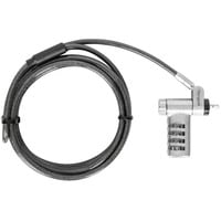 Targus DEFCON Ultimate Universal Resettable Combination Lock, Zahlenschloss schwarz/silber