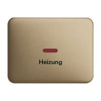 0 Wippe mit Aufdruck Heizung Notschalter bronze, Retail