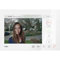 0 Wohnungsstation Video Aufputz 7 Zoll mit TFT-Farbdisplay und Freisprechfunktion weiß (glänzend), Retail