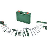Bosch Heimwerken & Garten Advanced Hand Tool S, 64-teilig, Werkzeug-Set grün, mit Werkzeugkoffer