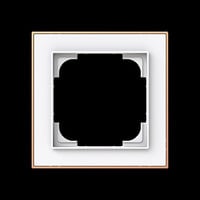 Busch-Jaeger Rahmen einfach mit Dekorring gold, Retail