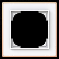 Busch-Jaeger Rahmen einfach mit Dekorring gold, Retail