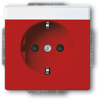 Busch-Jaeger Schutzkontakt Steckdosen Einsatz rot, Retail