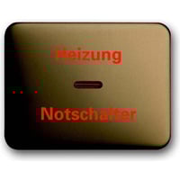 Busch-Jaeger Wippe mit Aufdruck Heizung Notschalter bronze, Retail