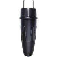 Merten Vollguss Schutzkontaktstecker 16 Ampere Wechselstrom 250 Volt Typ 123551 schwarz, Retail