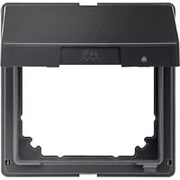 Merten Zwischenring Aquadesign mit Klappdeckel, Abdeckung anthrazit, Retail