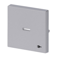 0 Busch-J. Wippe mit Aufdruck alusilber 1789 ST-83 aluminium, Retail