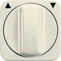 Busch-Jaeger Zentralscheibe Jalousie mit Drehgriff, Abdeckung weiß, Retail