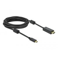 DeLOCK USB Adapterkabel, USB-C Stecker > HDMI 4K Stecker schwarz, 5 Meter, Aktivkabel