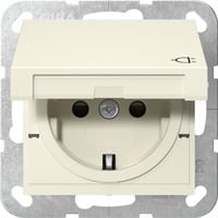 Gira Steckdose Schutzkontakt Typ F 16 Ampere 250 Volt mit Klappdeckel weiß, Retail