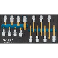 Xzn Schraubendreher Steckschlüssel Einsatz Satz Innenvierkant 125 = 1⁄2″ 15-tlg Vierkant hohl 125 mm (1 2) Innen Vielzahn Profil xzn M5