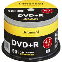 Intenso DVD-Rohlinge 4111155 DVD+R, 4,7 GB, Spindel  4034303004492 INTENSO 50 Stück