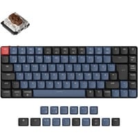 Keychron K3 Pro, Gaming-Tastatur schwarz/blaugrau, DE-Layout, Gateron Low Profile 2.0 Mechanical Brown, Hot-Swap, Aluminiumrahmen, RGB