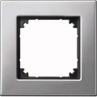 Merten Metallrahmen einfeldig Rahmenplatte silber Retail