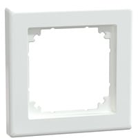 Merten Rahmen einfach, Thermoplast brillant, antibakteriell, glänzend, Typ 478125 weiß (glänzend), Retail