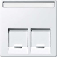 Merten Zentralplatte zwei fach weiß, Retail