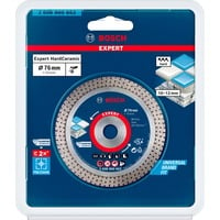 Bosch Diamanttrennscheibe Expert HardCeramic, Ø 76mm Bohrung 10mm, für Mini-Winkelschleifer