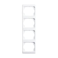 Busch-Jaeger Rahmen vierfach senkrecht weiß, Retail