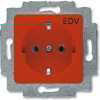 Busch-Jaeger Schutzkontakt Steckdosen Einsatz 20 EUC/DV-217-101 rot, Retail