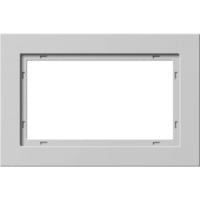 Gira Abdeckrahmen 1,5-fach, Abdeckung grau, Retail