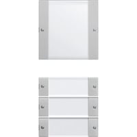 Gira Wippenset vierfach mit Beschriftungsfeld lackiert matt grau, Retail