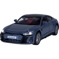 Jamara Audi RS e-tron GT Diecast, Modellfahrzeug grau, Maßstab 1:36, inkl. Knopfzellen, Rückzugmotor