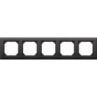 Merten Rahmen fünffach waagerecht und senkrecht montierbar anthrazit, Retail