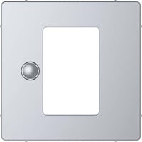 Merten Zentralplatte Universal Temperaturregler edelstahl, Retail