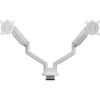 ONE FOR ALL Solid Universal-Doppelmonitorarm DM 4220, Monitorhalterung weiß, für 33 - 89cm (13" - 35") Monitore