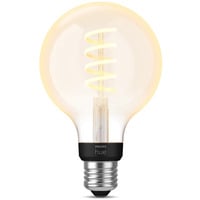 Philips HUE White Ambiance E27 Filament Lampe E27 Globe 550 lm, LED-Lampe 