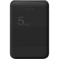 goobay Powerbank kompakt 5.000 mAh schwarz, 5 Ah, Quick Charge 3.0