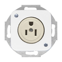 0 Steckdose Reflex Schutzkontakt 15 Ampere weiß, Retail