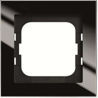 Busch-Jaeger Abdeckrahmen 1-fach, Abdeckung schwarz, Retail