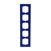 Busch-Jaeger Rahmen fünffach, Abdeckung blau, Retail