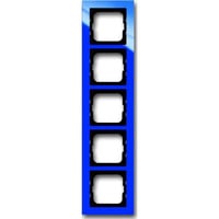 Busch-Jaeger Rahmen fünffach, Abdeckung blau, Retail