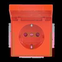 Busch-Jaeger Schutzkontakt-Steckdosen-Einsatz CEE 7/3 (Typ F) orange, Retail
