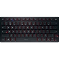 CHERRY KW 9200 MINI, Tastatur schwarz, EU-Layout (QWERTY), Cherry SX-Scherentechnologie